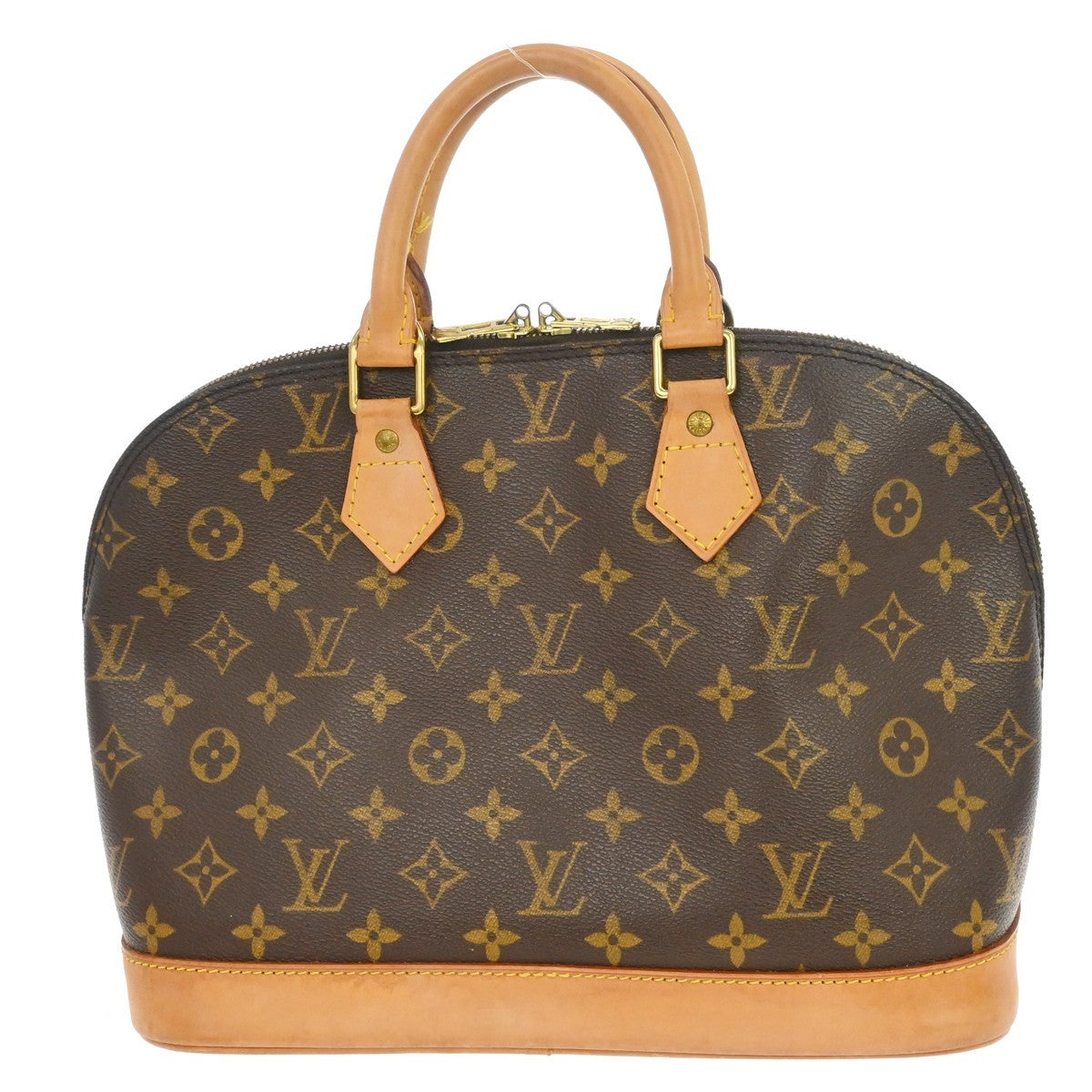 Louis Vuitton Alma Handbag Monogram Canvas Brown Canvas Handbag ( )