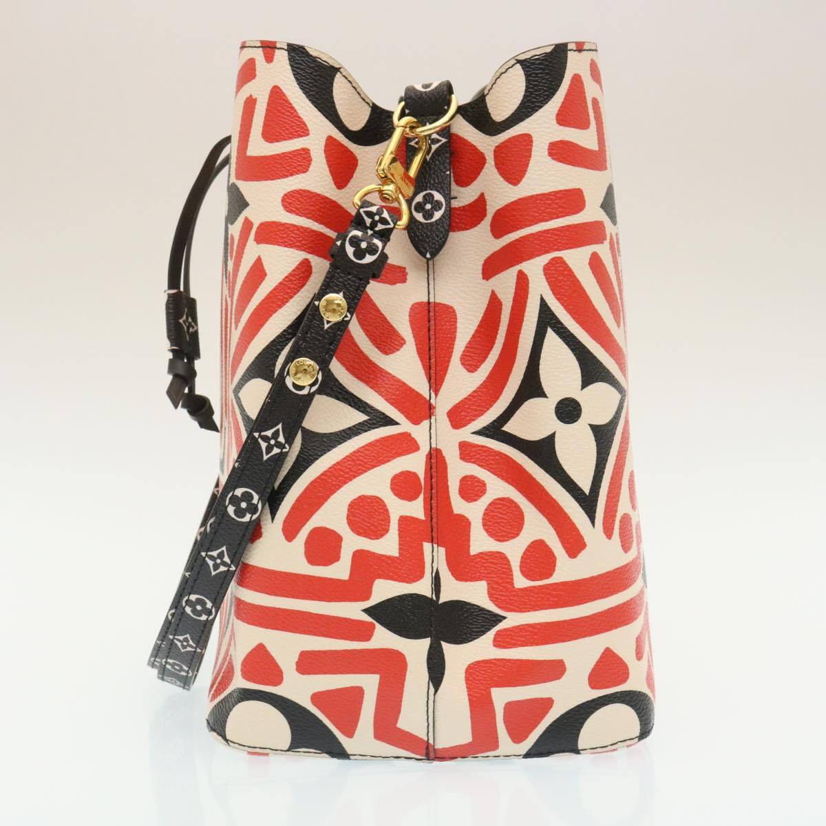 Louis Vuitton Neonoe Handbag Limited Edition Crafty Monogram Giant Red Canvas Bag (Authentic  )