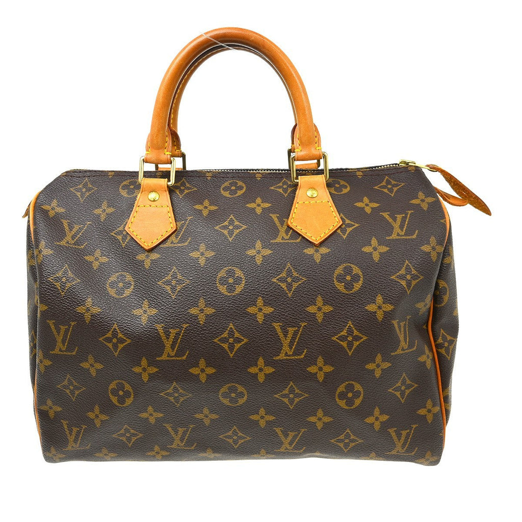 Louis Vuitton Speedy Handbag Monogram Canvas Brown Canvas Handbag ( )