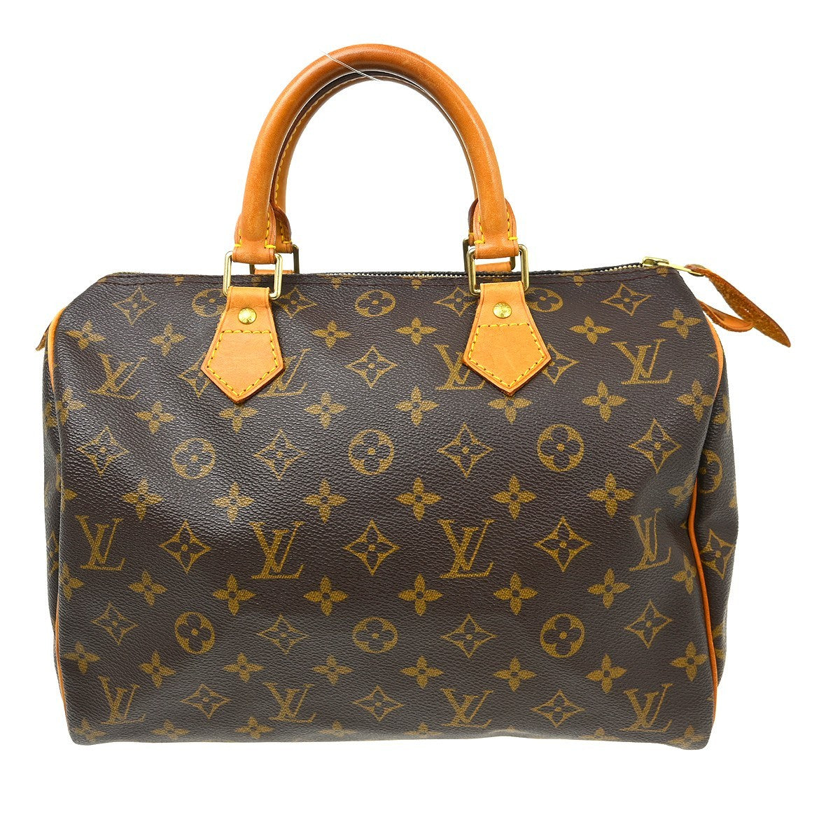 Louis Vuitton Speedy Handbag Monogram Canvas Brown Canvas Handbag ( )