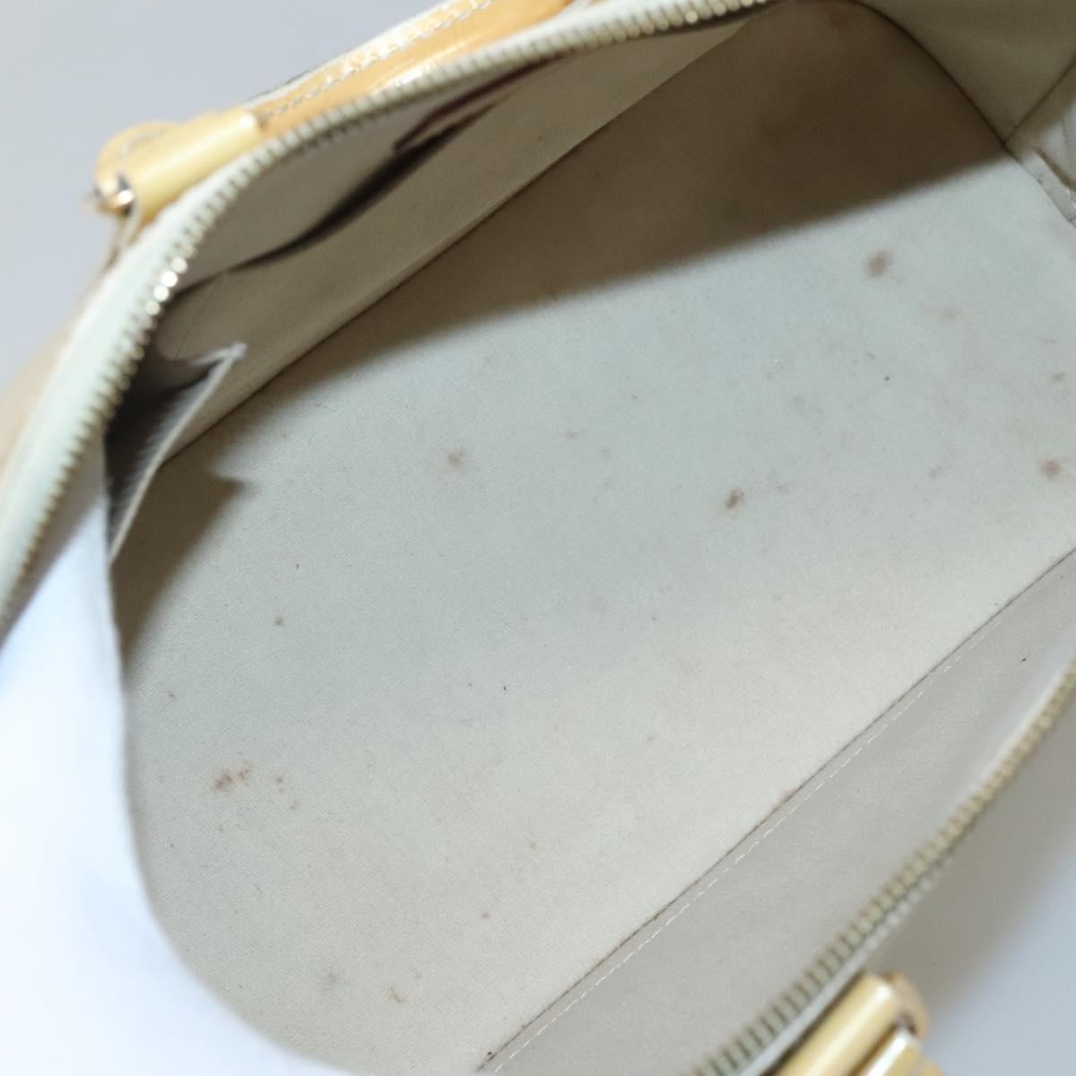 Louis Vuitton Alma Handbag Patent Leather Yellow Patent_Leather Handbag (Authentic  )