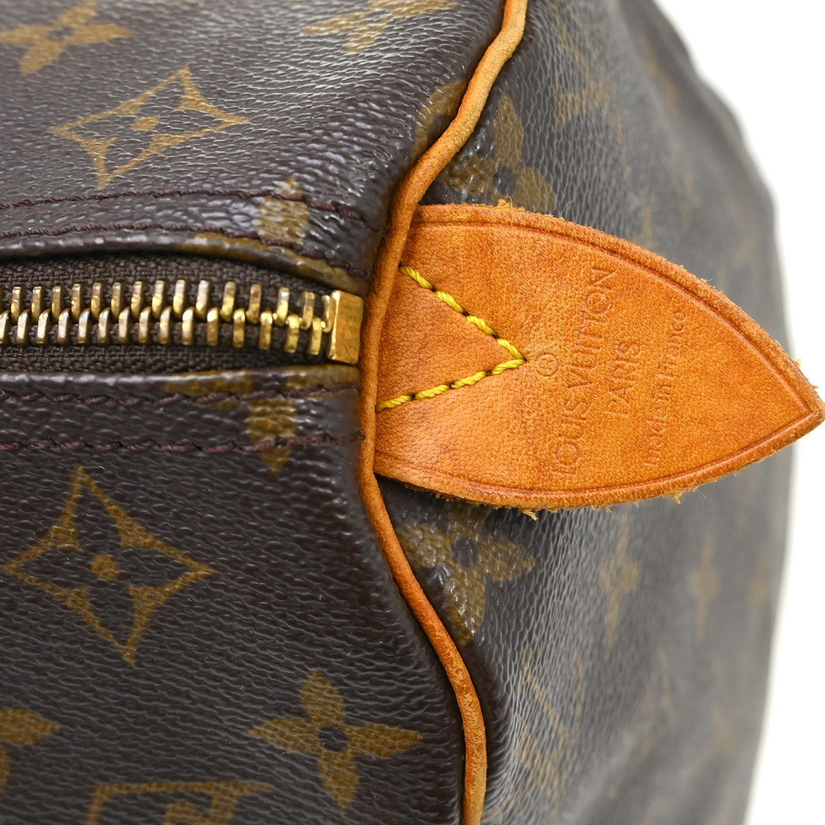 Louis Vuitton Speedy Handbag Monogram Canvas Brown Canvas Handbag ( )