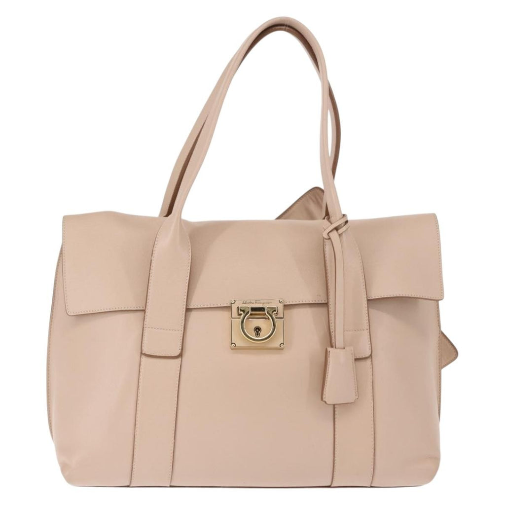 Salvatore Ferragamo Sookie Satchel Leather Pink Leather Bag (Authentic  )