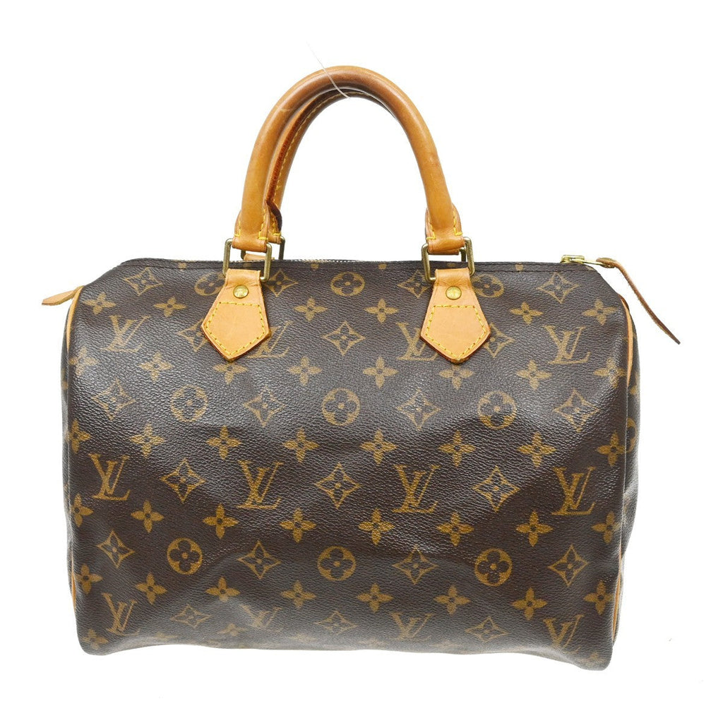 Louis Vuitton Speedy Handbag Monogram Canvas Brown Canvas Handbag ( )
