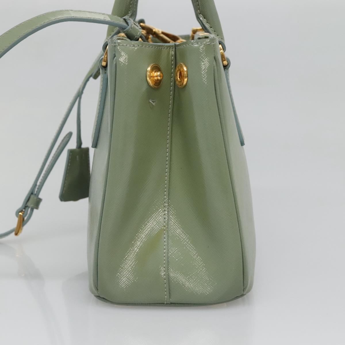 Prada Double Zip Lux Tote Saffiano Leather Gold Leather Handbag (Authentic  )