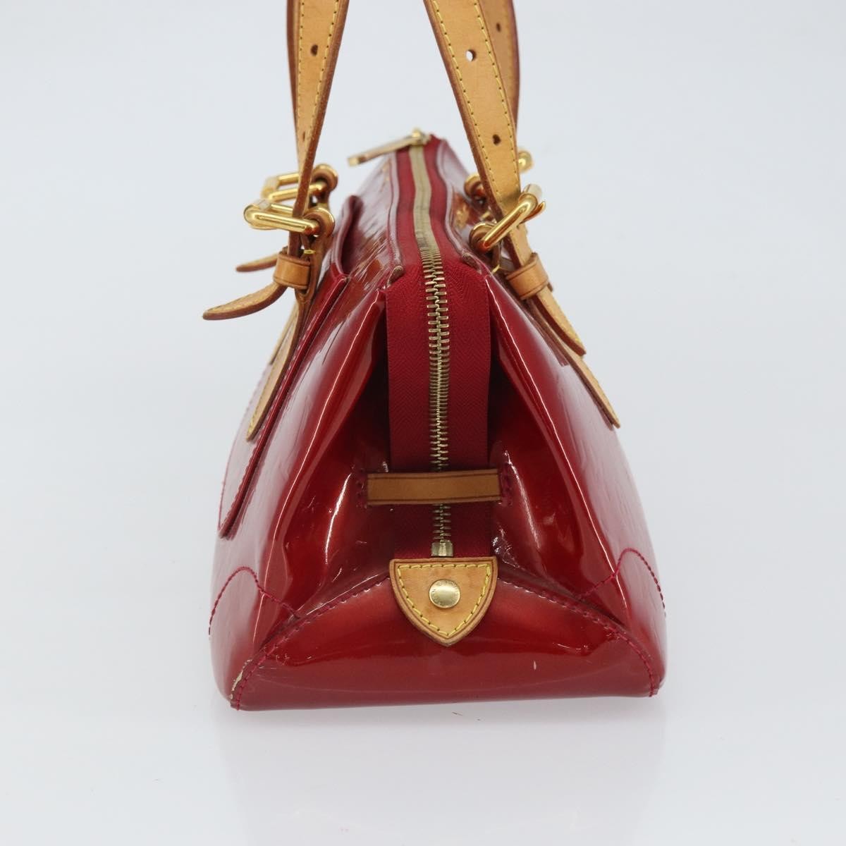 Louis Vuitton Rosewood Avenue Handbag Monogram Vernis Red Patent_Leather Handbag (Authentic  )