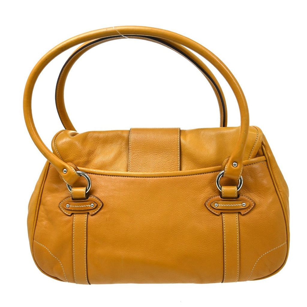 Christian Dior Vintage Boston Bag Leather Brown Leather Handbag ( )