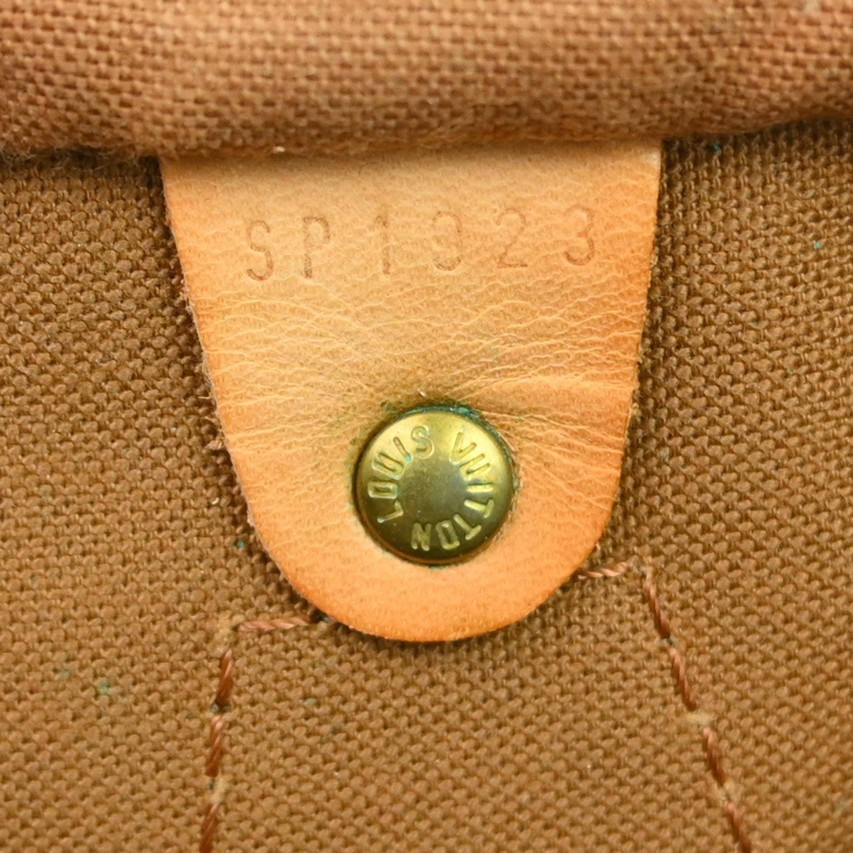 Louis Vuitton Speedy Handbag Monogram Canvas Brown Canvas Handbag ( )