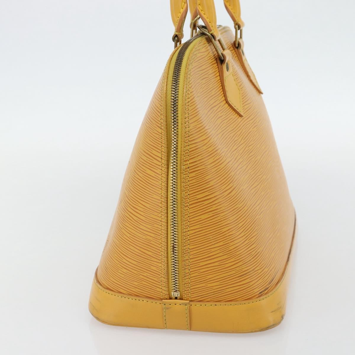 Louis Vuitton Alma Handbag Epi Leather Yellow Leather Handbag ( )
