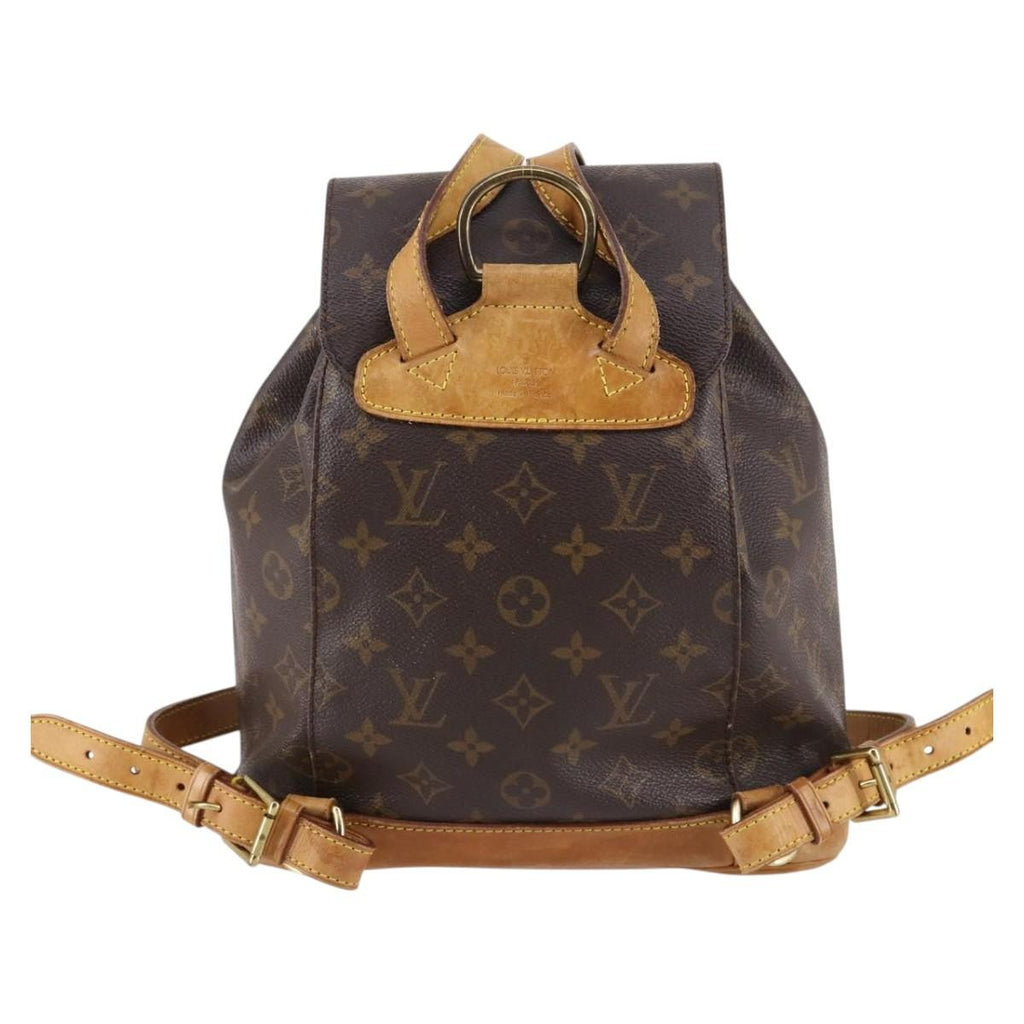 Louis Vuitton Vintage Montsouris Backpack Monogram Canvas Brown Canvas Backpack Bag (Authentic  )