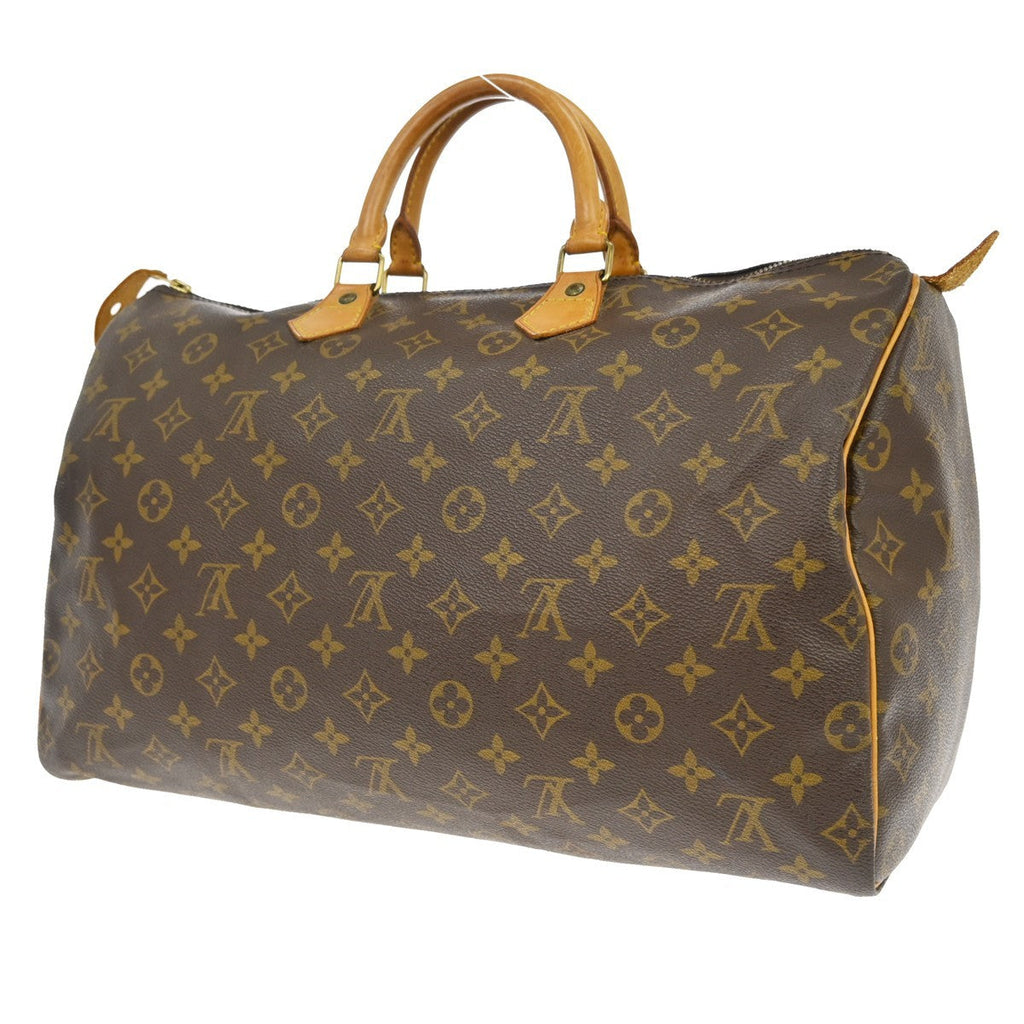 Louis Vuitton Speedy Handbag Monogram Canvas Brown Canvas Handbag ( )