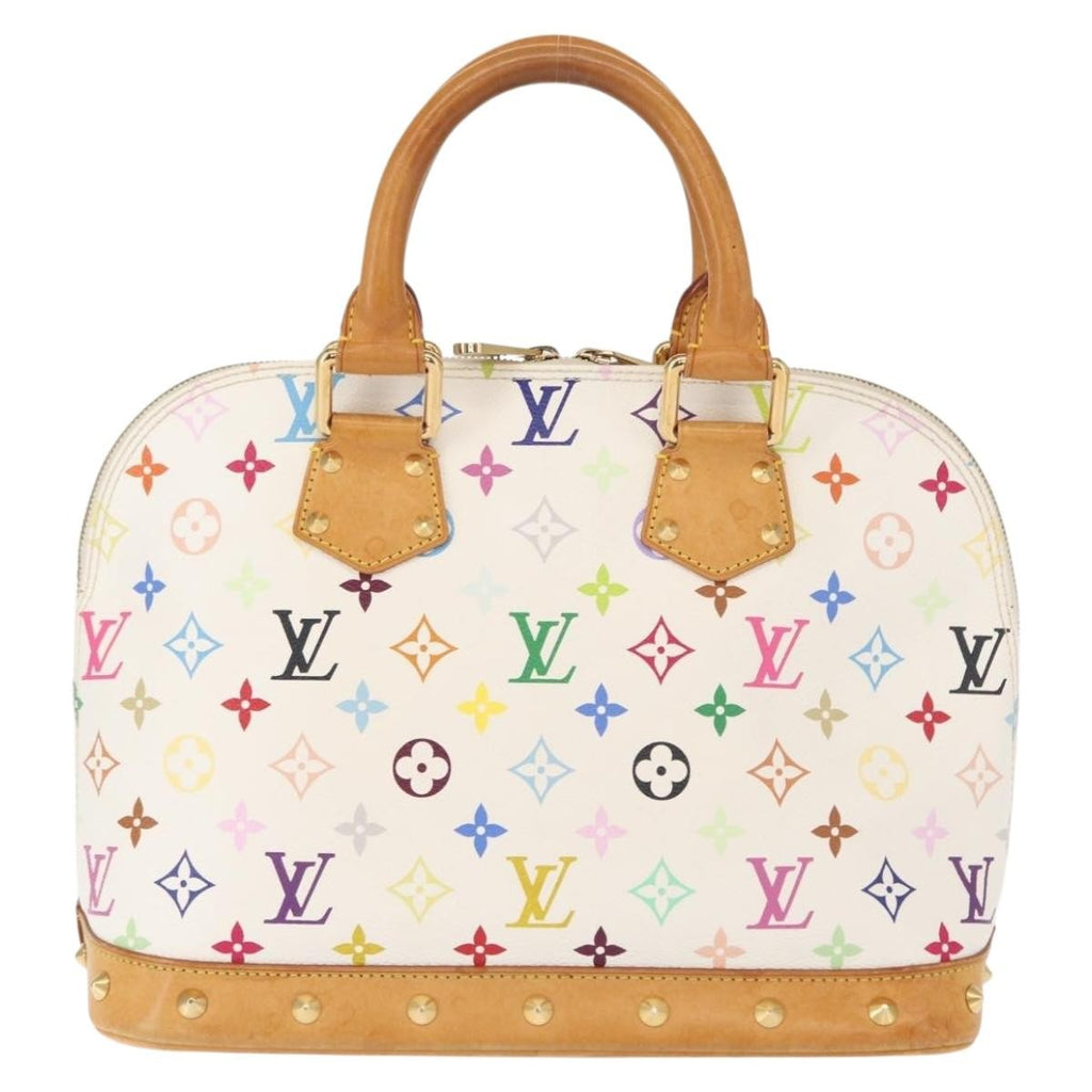 Louis Vuitton Alma Handbag Monogram Multicolor Multicolour Canvas Handbag (Authentic  )