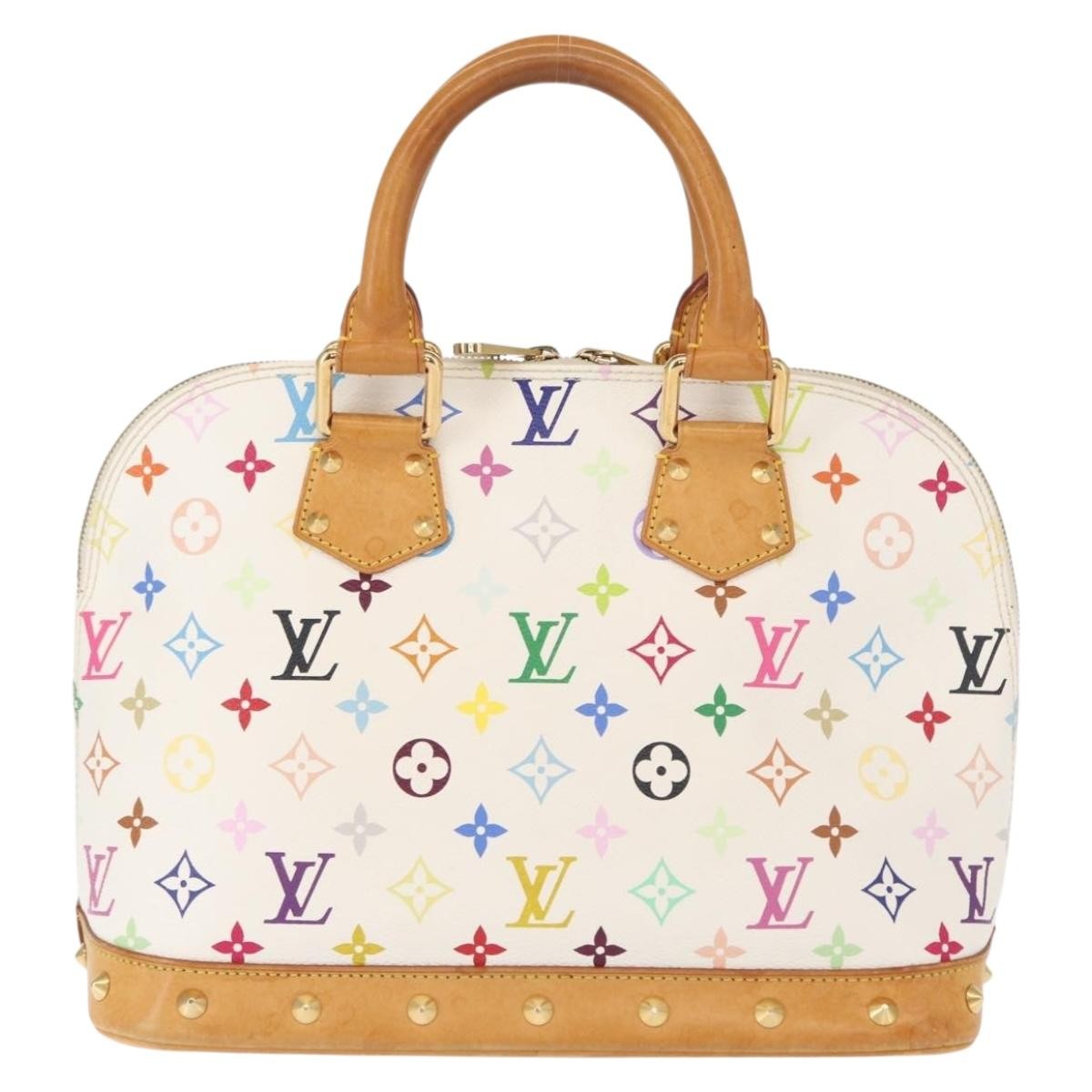 Louis Vuitton Alma Handbag Monogram Multicolor Multicolour Canvas Handbag (Authentic  )
