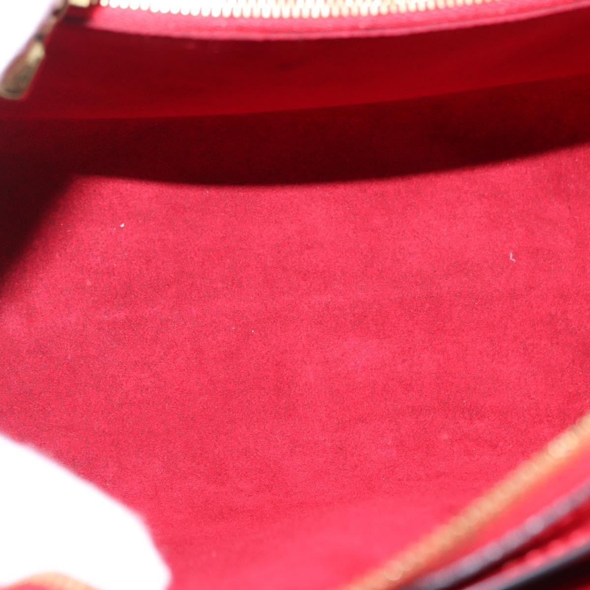 Louis Vuitton Pont Neuf Handbag Epi Leather Red Leather Handbag (Authentic  )