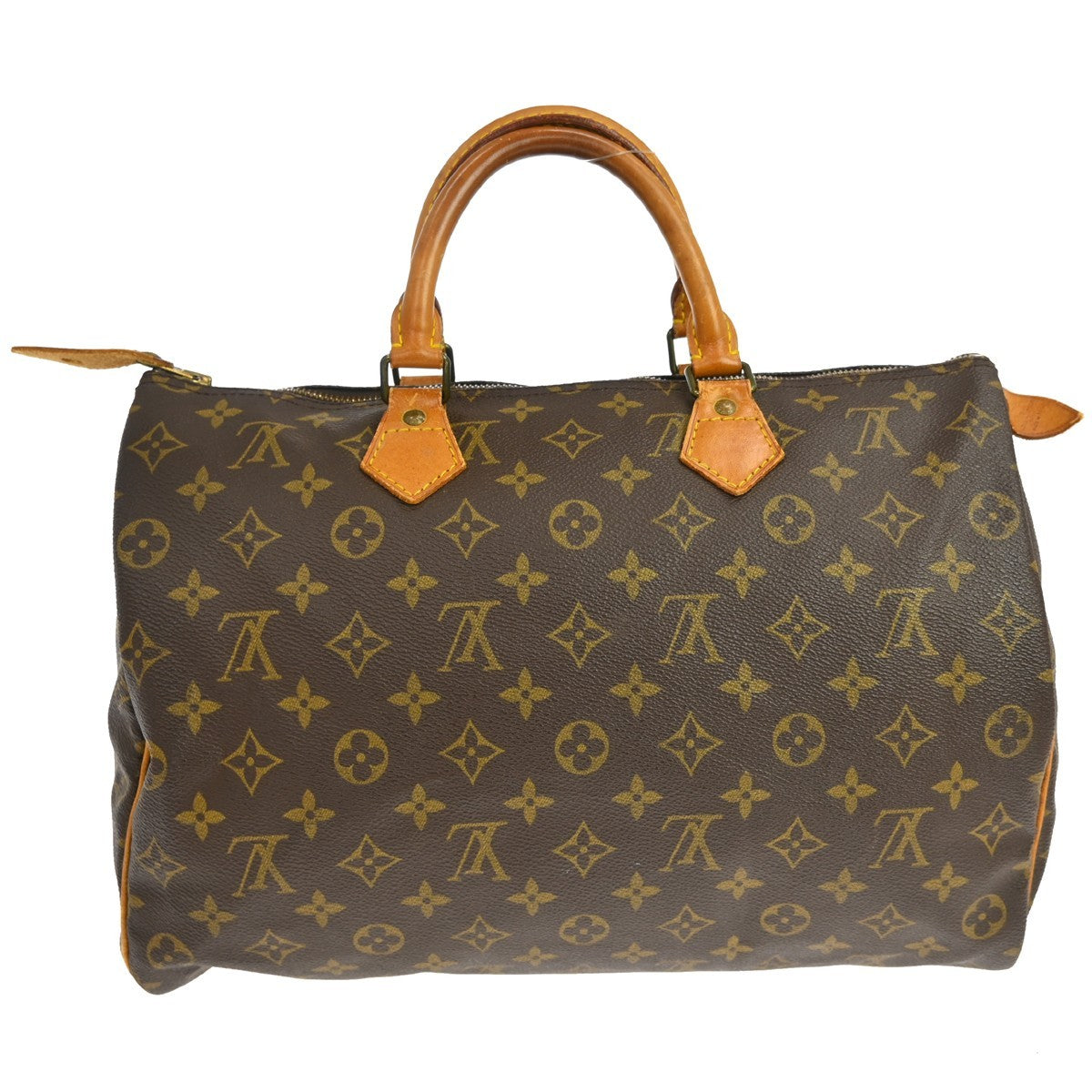 Louis Vuitton Speedy Handbag Monogram Canvas Brown Canvas Handbag ( )