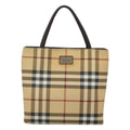 Burberry Nova Check Handbag Nova Check Canvas Beige Canvas Handbag (Authentic  )
