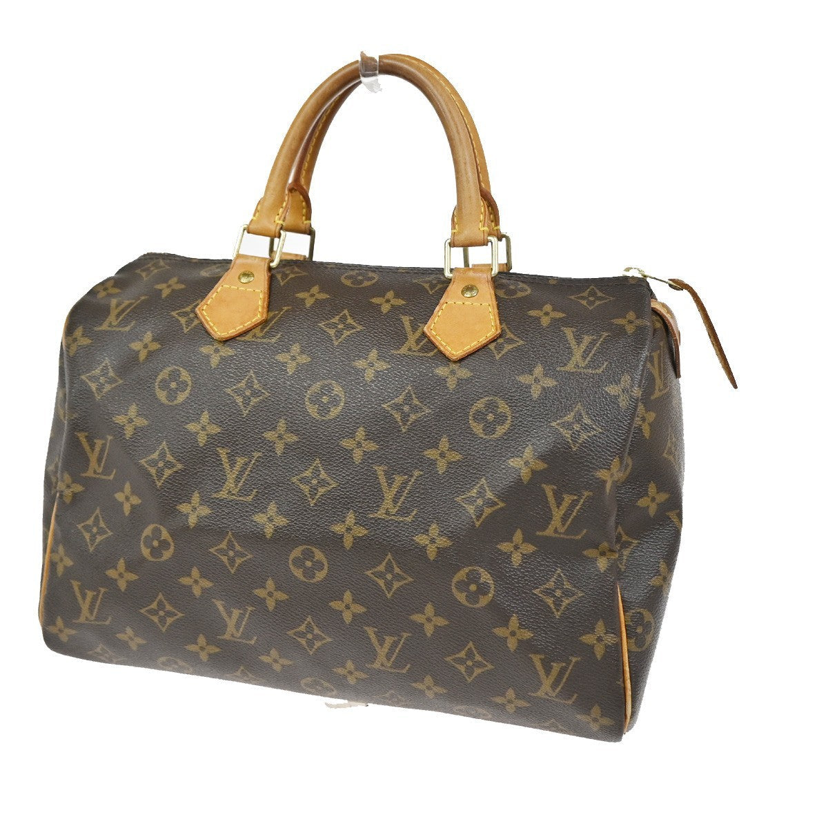 Louis Vuitton Speedy Handbag Monogram Canvas Brown Canvas Handbag ( )