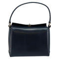 Gucci Vintage Convertible Box Crossbody Bag Leather Navy Leather Handbag (Authentic  )