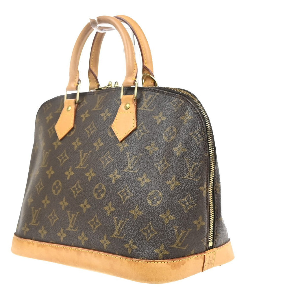 Louis Vuitton Alma Handbag Monogram Canvas Brown Canvas Handbag ( )