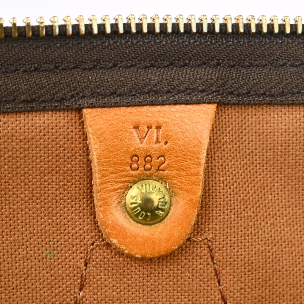 Louis Vuitton Speedy Handbag Monogram Canvas Brown Canvas Handbag ( )