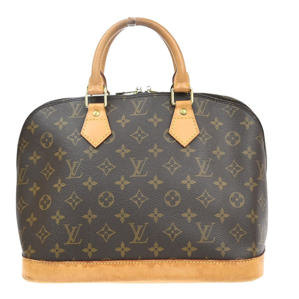 Louis Vuitton Alma Handbag Monogram Canvas Brown Canvas Handbag ( )
