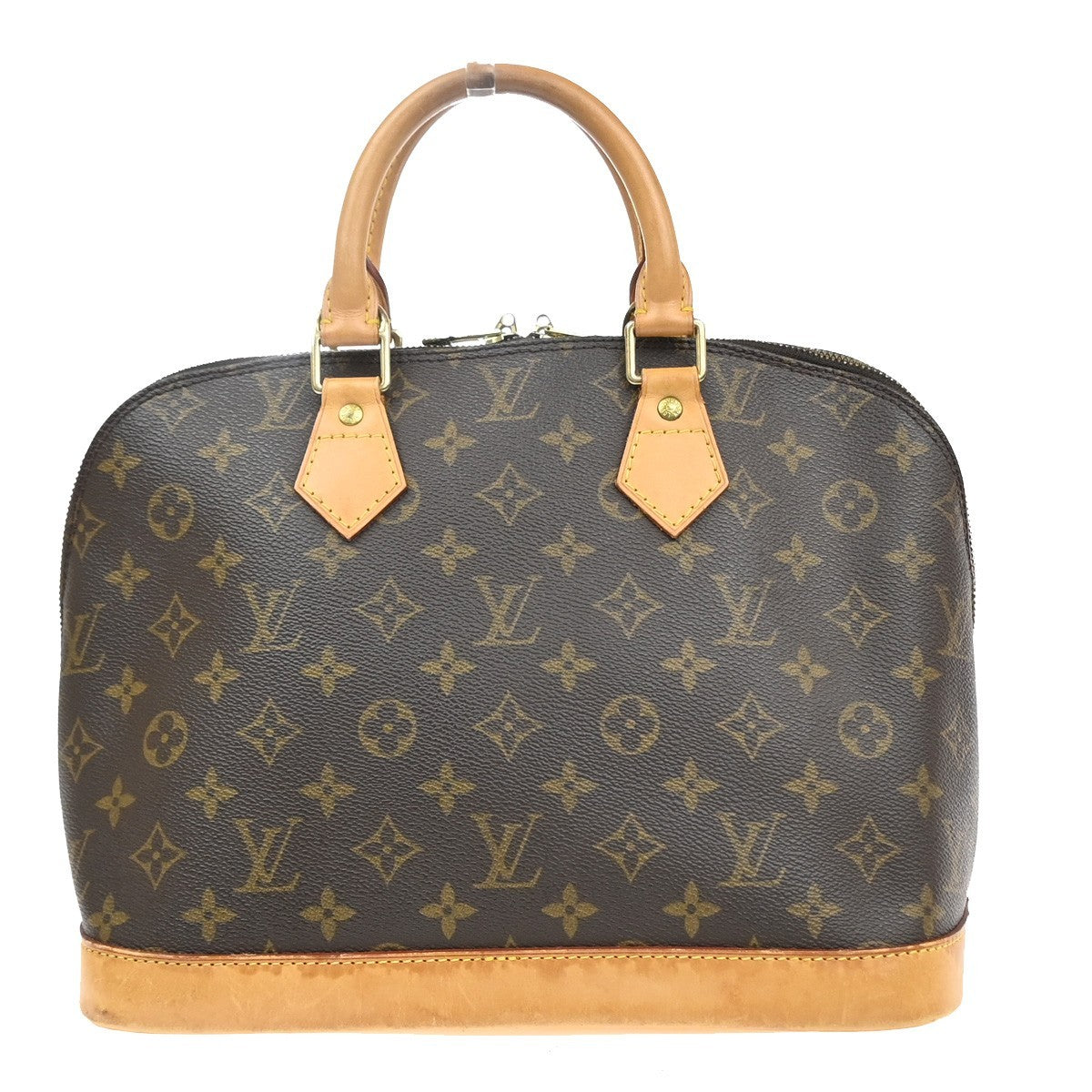 Louis Vuitton Alma Handbag Monogram Canvas Brown Canvas Handbag ( )