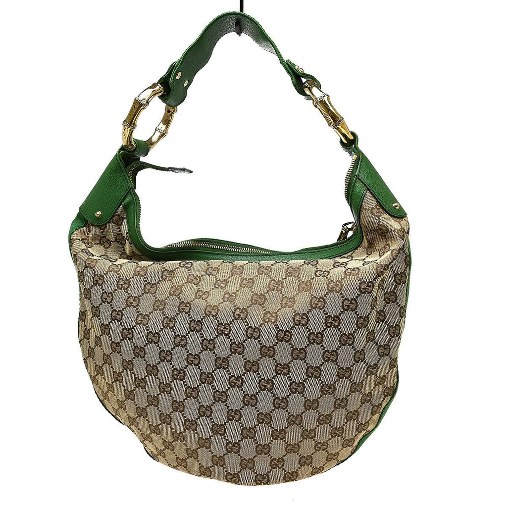 Gucci Bamboo Ring Hobo Guccissima Leather Multicolour Canvas Handbag ( )