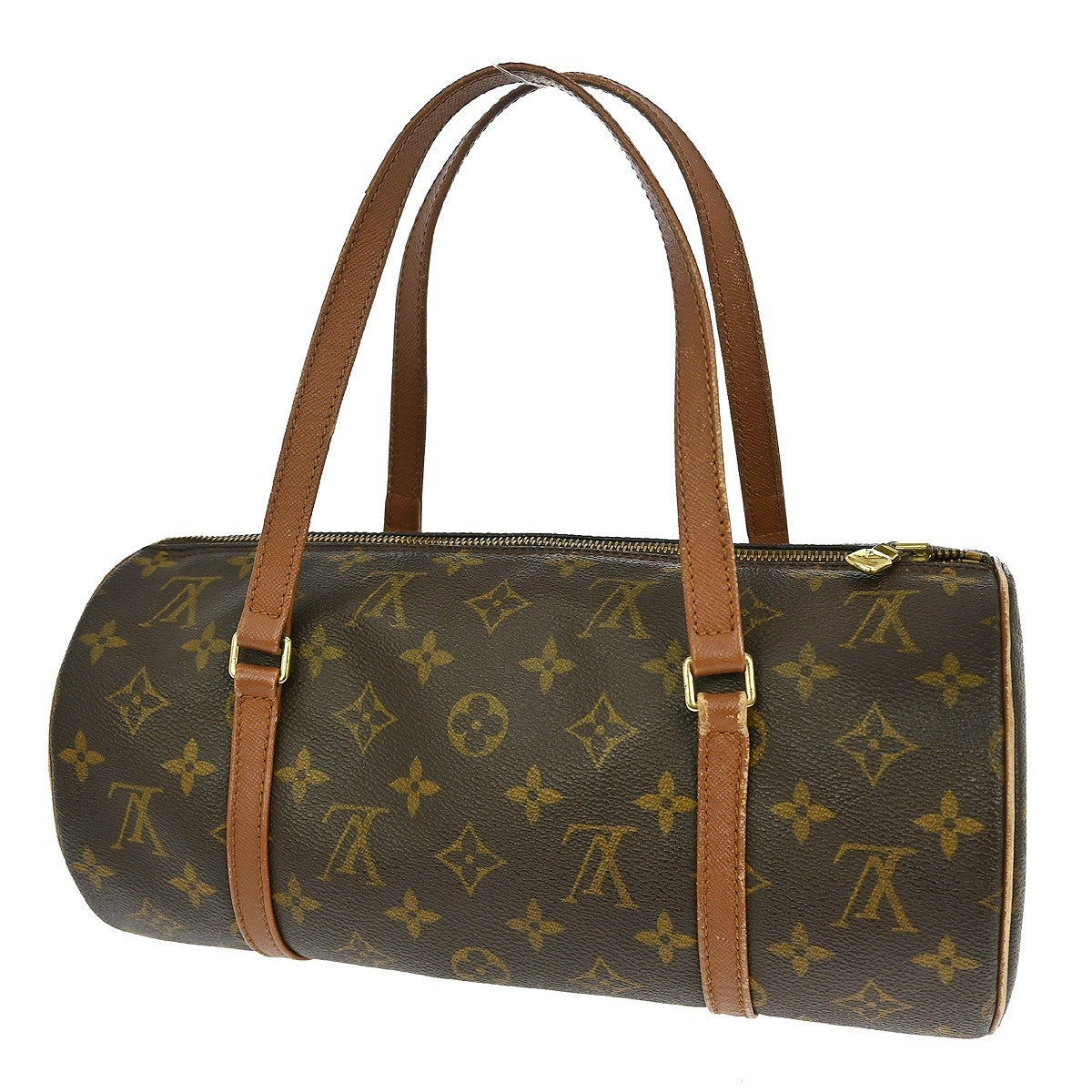 Louis Vuitton Papillon Handbag Monogram Canvas Brown Canvas Handbag ( )