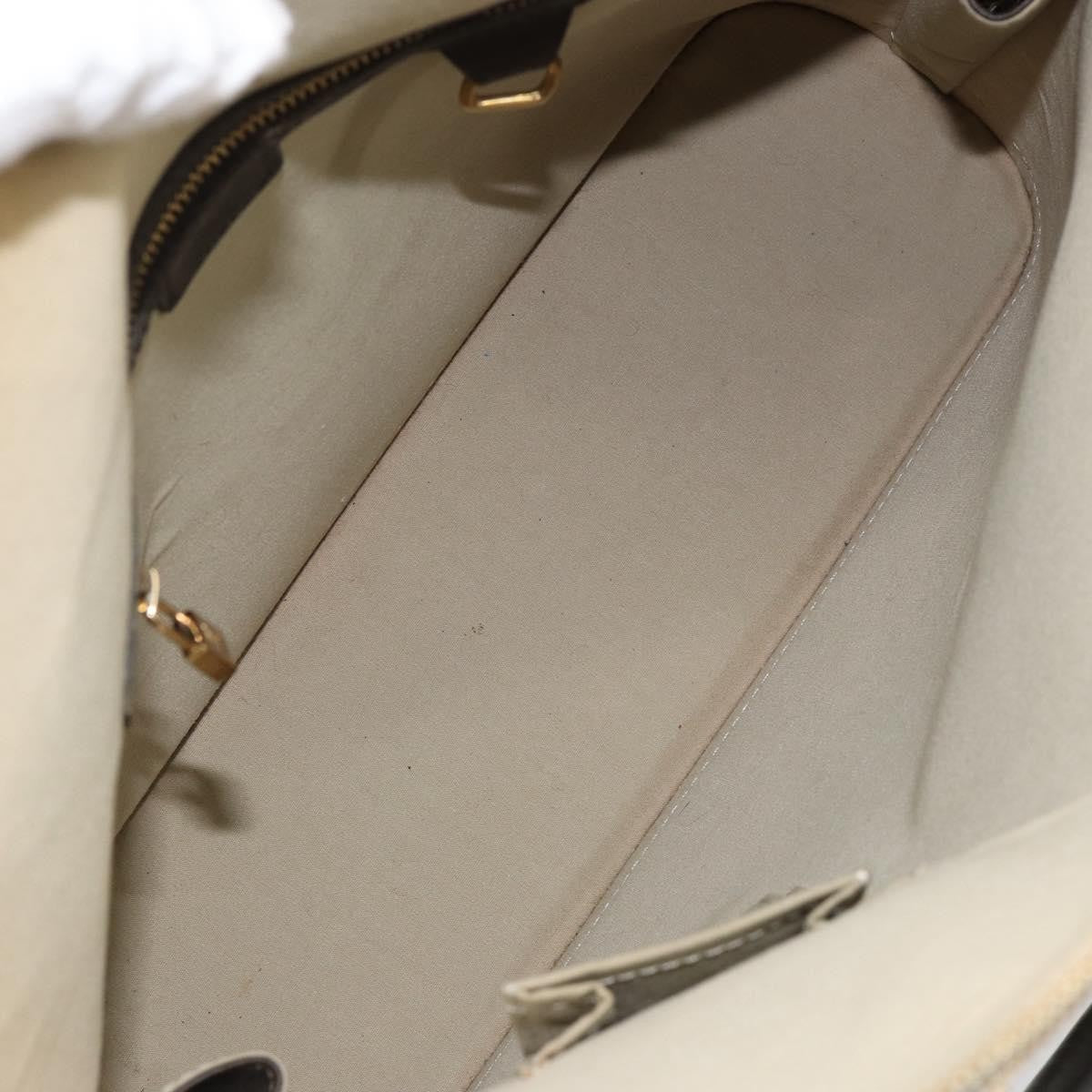 Louis Vuitton Alma Handbag Mini Lin Monogram Khaki Canvas Handbag (Authentic  )