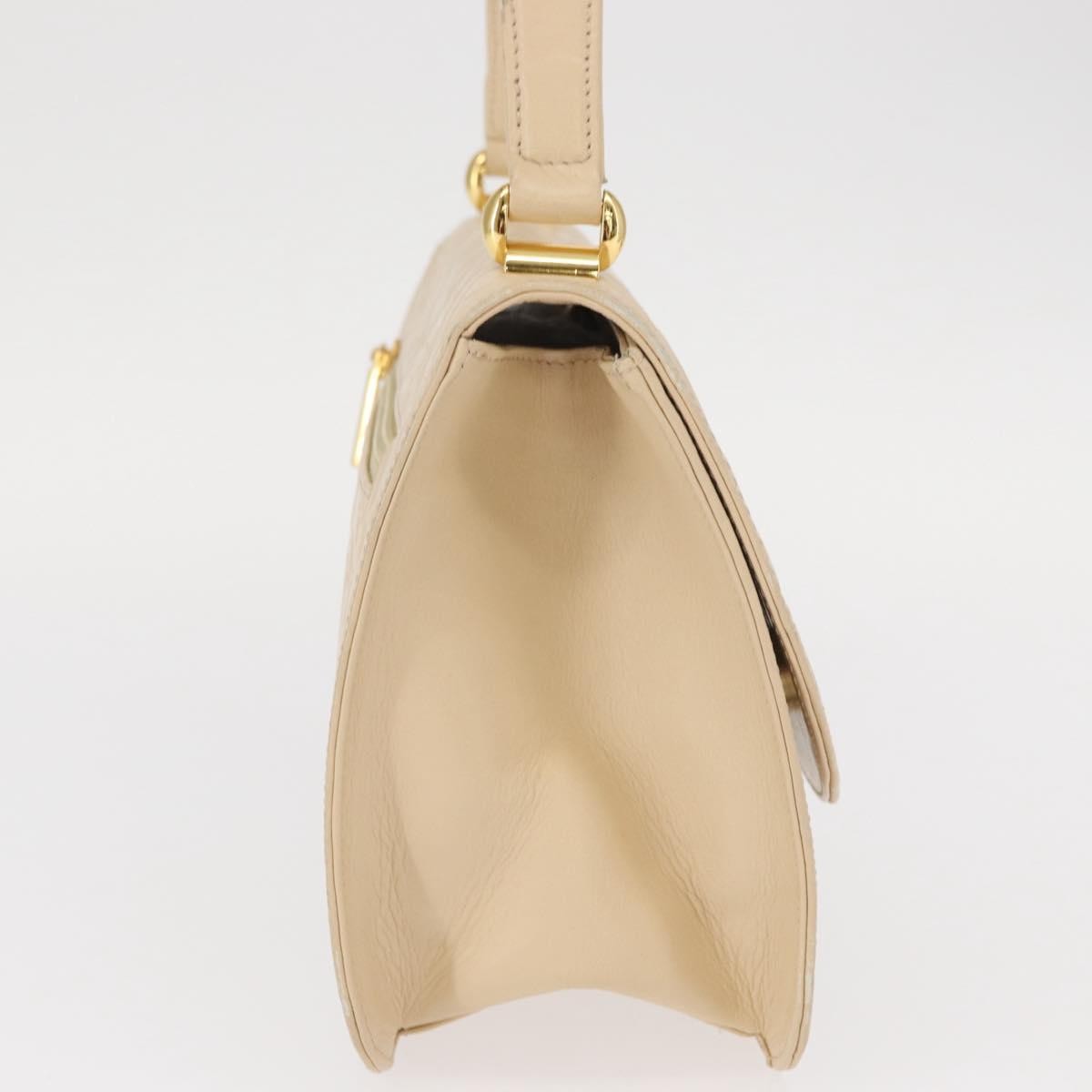 Balenciaga Vintage Handbag Leather Beige Leather Handbag (Authentic  )