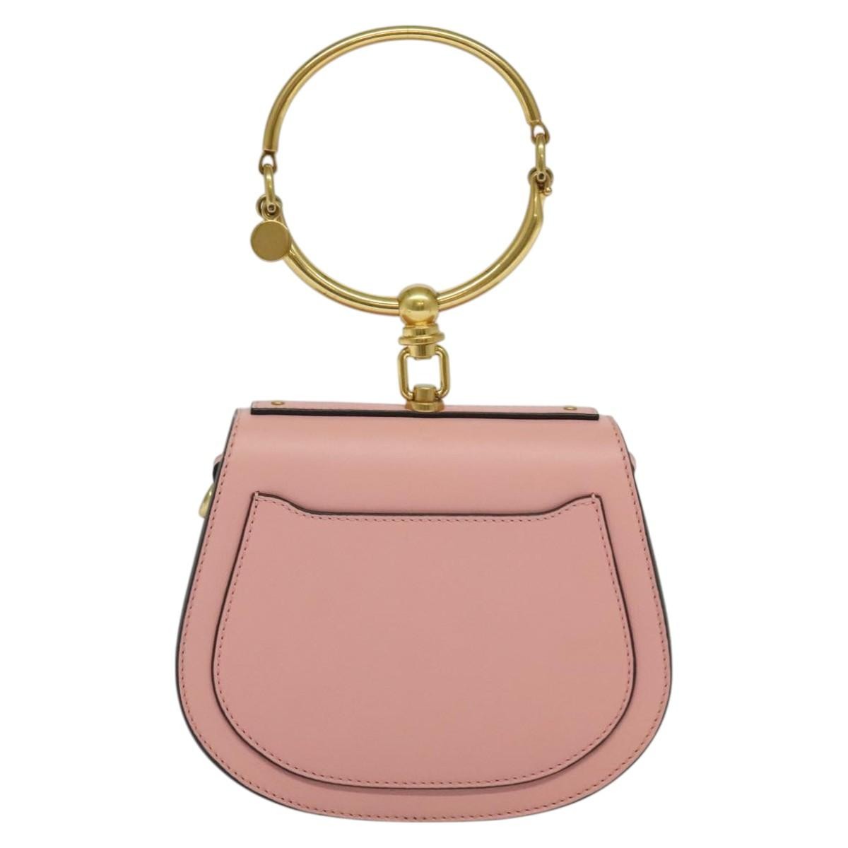 Chloe Nile Crossbody Bag Leather Pink Leather Handbag ( )