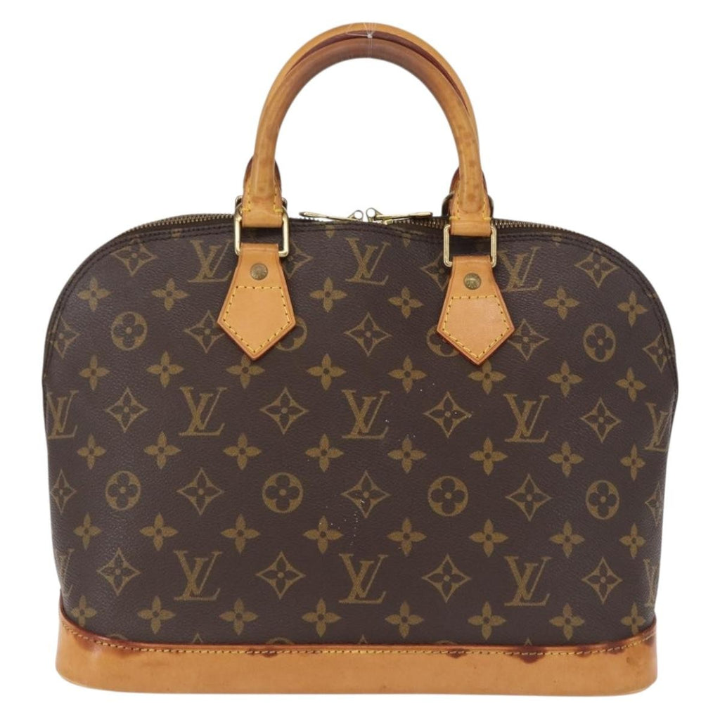 Louis Vuitton Alma Handbag Monogram Canvas Brown Canvas Handbag (Authentic  )