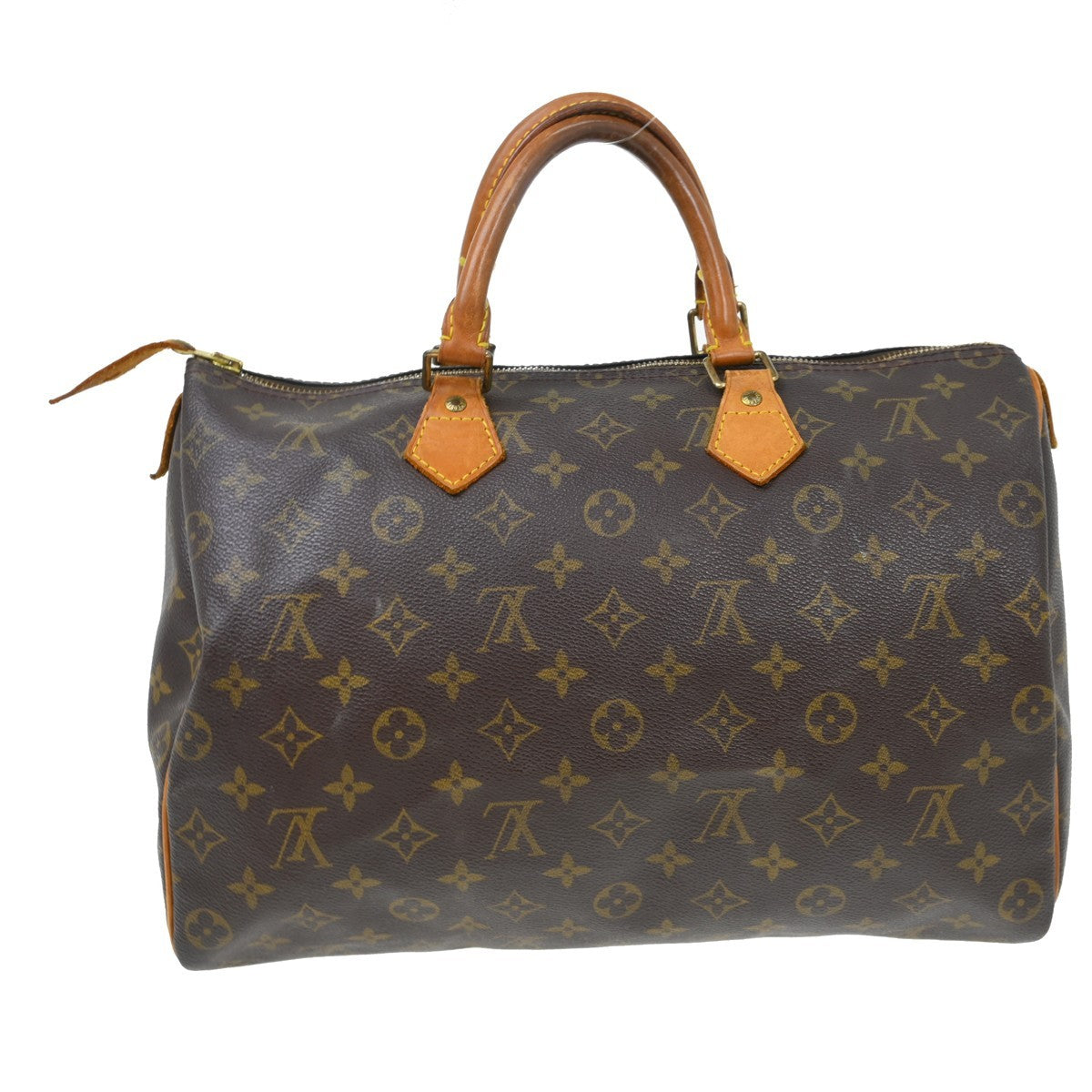 Louis Vuitton Speedy Handbag Monogram Canvas Brown Canvas Handbag ( )