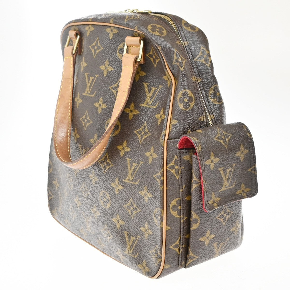 Louis Vuitton Excentri-Cite Handbag Monogram Canvas Brown Canvas Handbag (Authentic  )