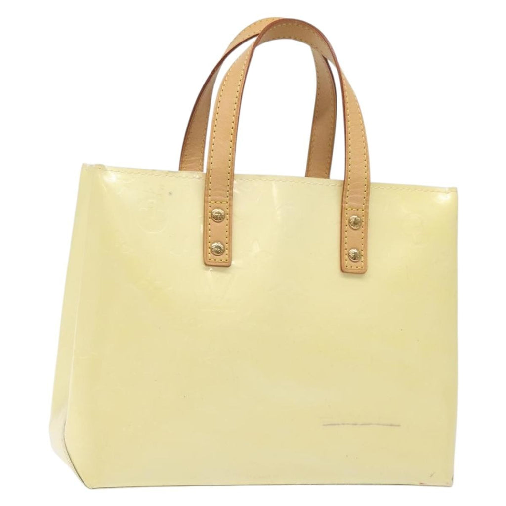 Louis Vuitton Reade Handbag Monogram Vernis Beige Patent_Leather Bag (Authentic  )