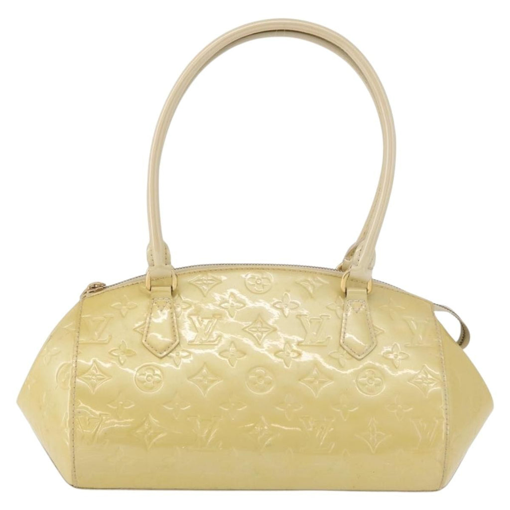 Louis Vuitton Sherwood Handbag Monogram Vernis Yellow Patent_Leather Handbag (Authentic  )