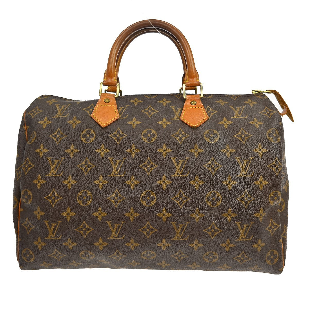 Louis Vuitton Speedy Handbag Monogram Canvas Brown Canvas Handbag ( )