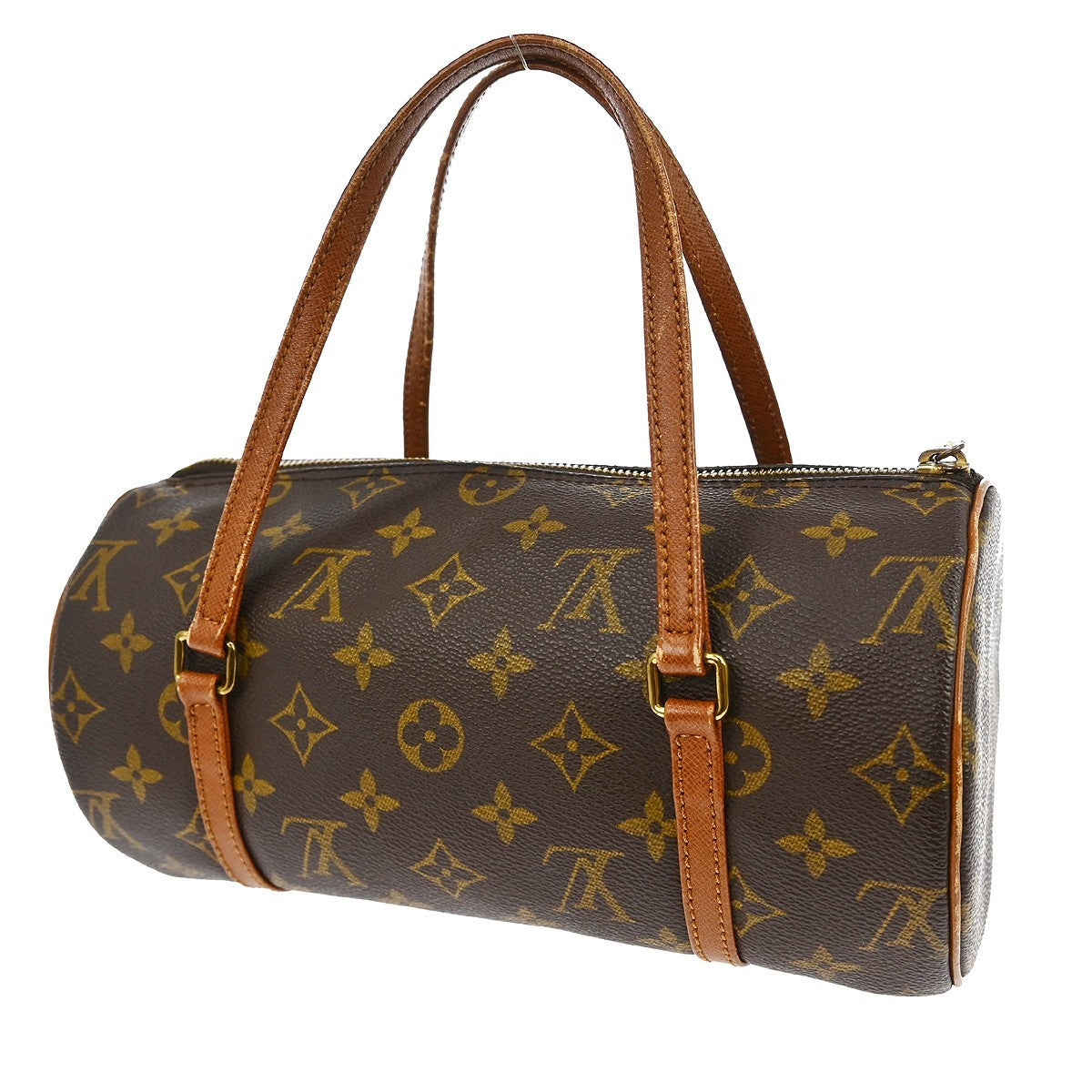 Louis Vuitton Papillon Handbag Monogram Canvas Brown Canvas Handbag ( )