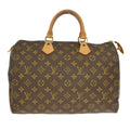 Louis Vuitton Speedy Handbag Monogram Canvas Brown Canvas Handbag ( )