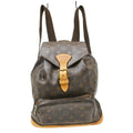 Louis Vuitton Vintage Montsouris Backpack Monogram Canvas Brown Canvas Backpack Bag ( )