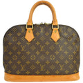 Louis Vuitton Alma Handbag Monogram Canvas Brown Canvas Handbag ( )