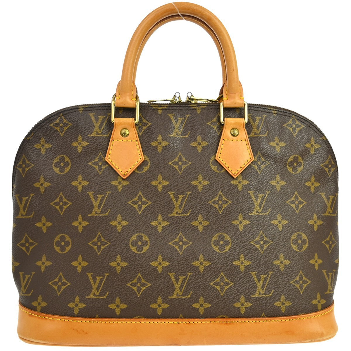 Louis Vuitton Alma Handbag Monogram Canvas Brown Canvas Handbag ( )