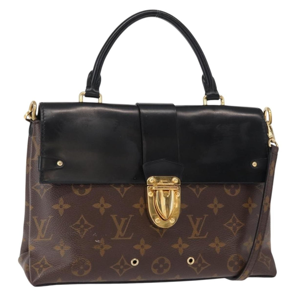 Louis Vuitton One Handle Flap Bag Monogram Canvas And Leather Brown Canvas Handbag (Authentic  )