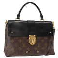 Louis Vuitton One Handle Flap Bag Monogram Canvas And Leather Brown Canvas Handbag (Authentic  )