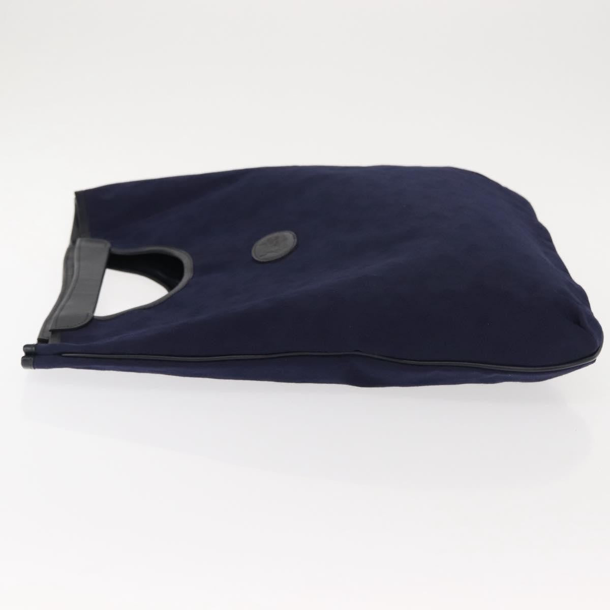 Celine C Sulky Handbag Suede Navy Suede Handbag (Authentic  )