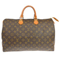 Louis Vuitton Speedy Handbag Monogram Canvas Brown Canvas Handbag ( )
