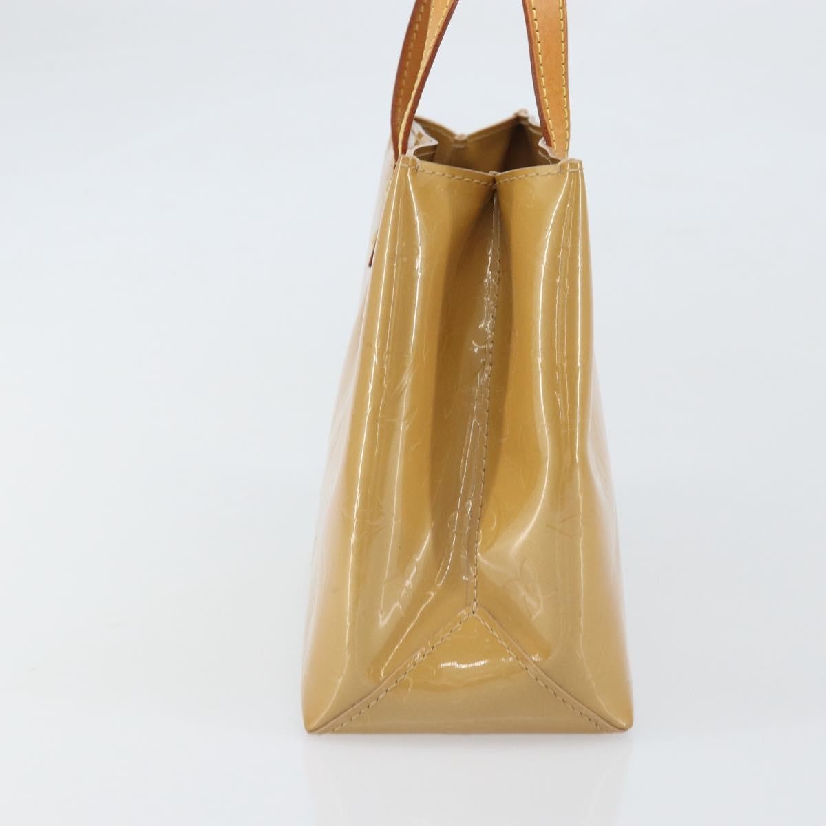 Louis Vuitton Reade Handbag Monogram Vernis Beige Patent_Leather Handbag (Authentic  )