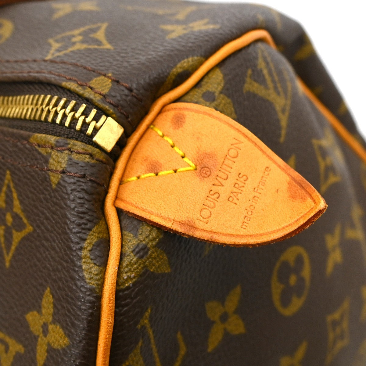 Louis Vuitton Speedy Handbag Monogram Canvas Brown Canvas Handbag ( )