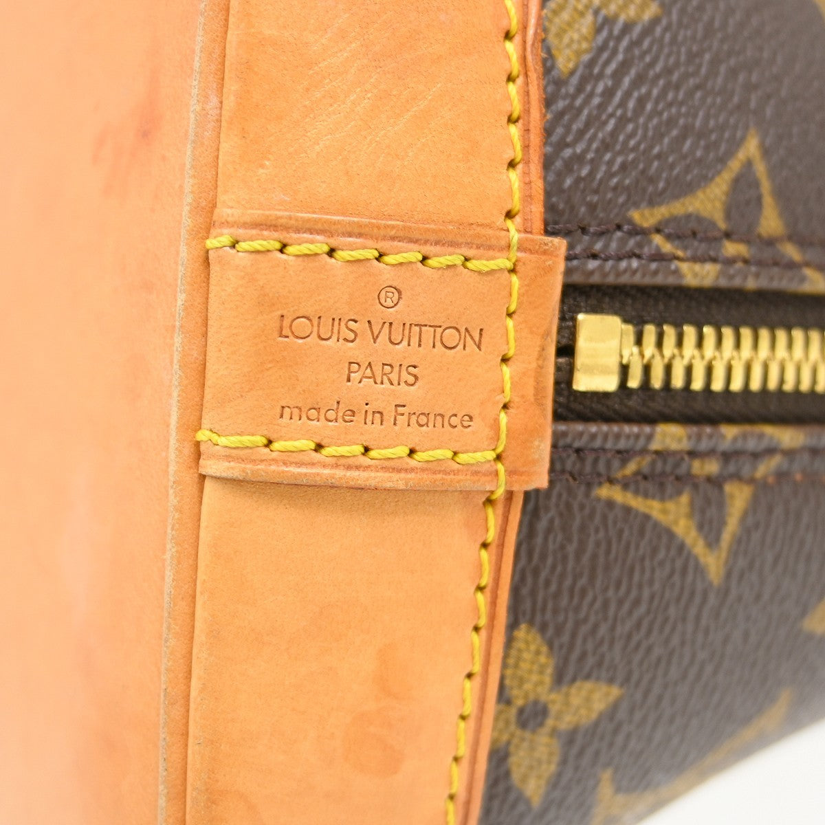 Louis Vuitton Alma Handbag Monogram Canvas Brown Canvas Handbag ( )