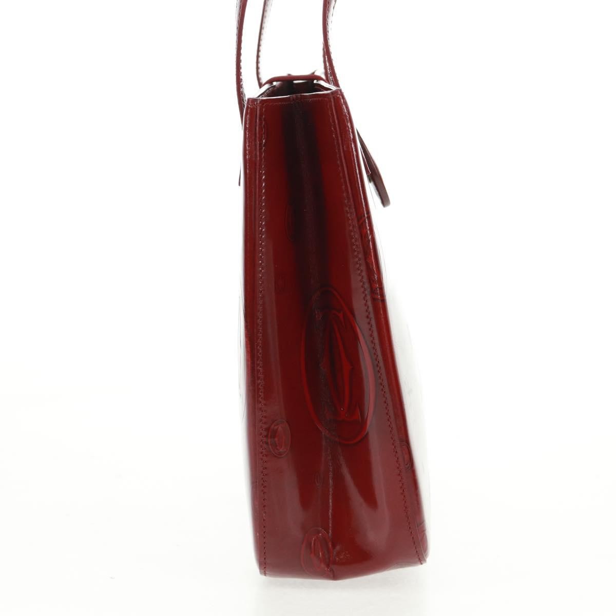Cartier Happy Birthday Handbag Patent Leather Red Patent_Leather Handbag (Authentic  )